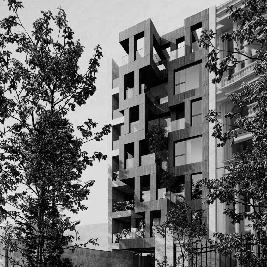 Behrouz Apartment façade design in Karaj